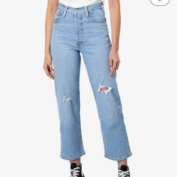 Levi's Ribcage Straight Ankle Jean - Size 25 - Picture 3 of 13